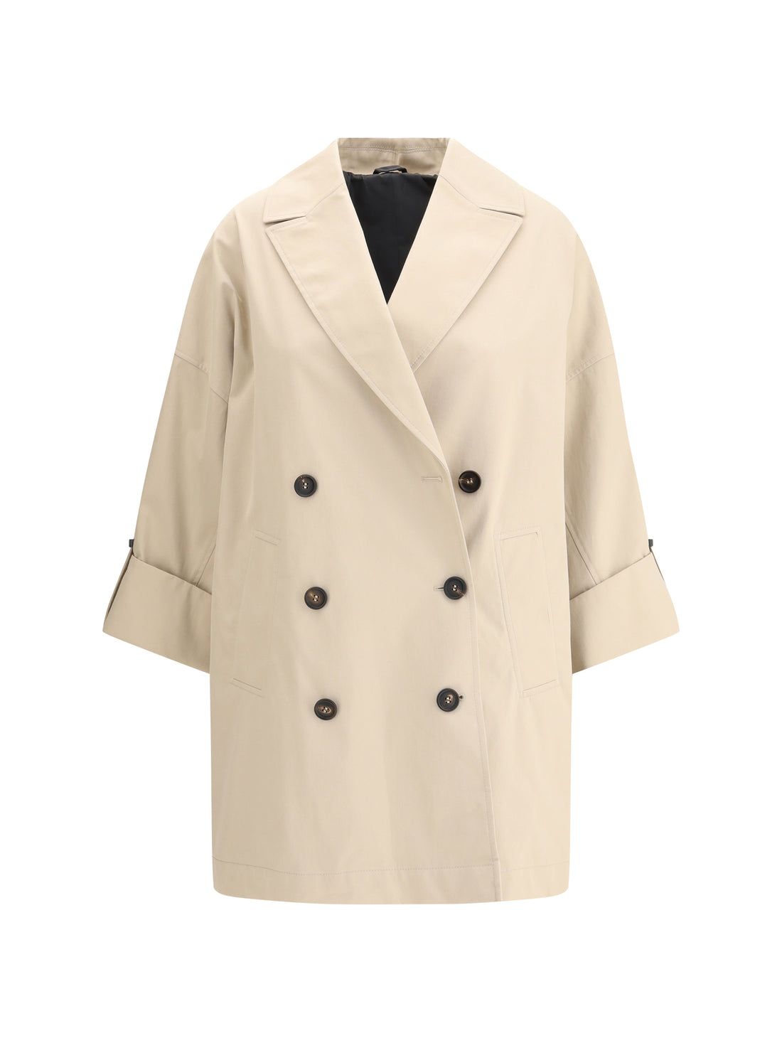 BRUNELLO CUCINELLI 36 midi trench coat