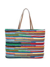 Crochet Multicolor Raffia Tote