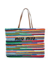 Crochet Multicolor Raffia Tote
