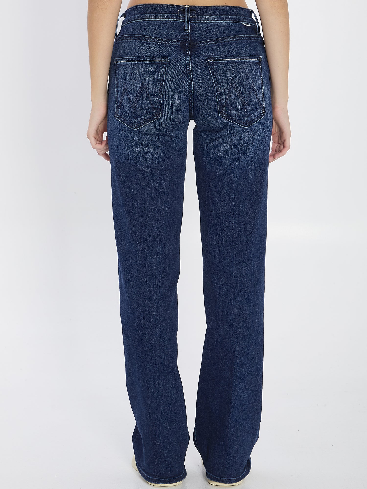 MOTHER 24 the mid rise maven sneak denim pants 
