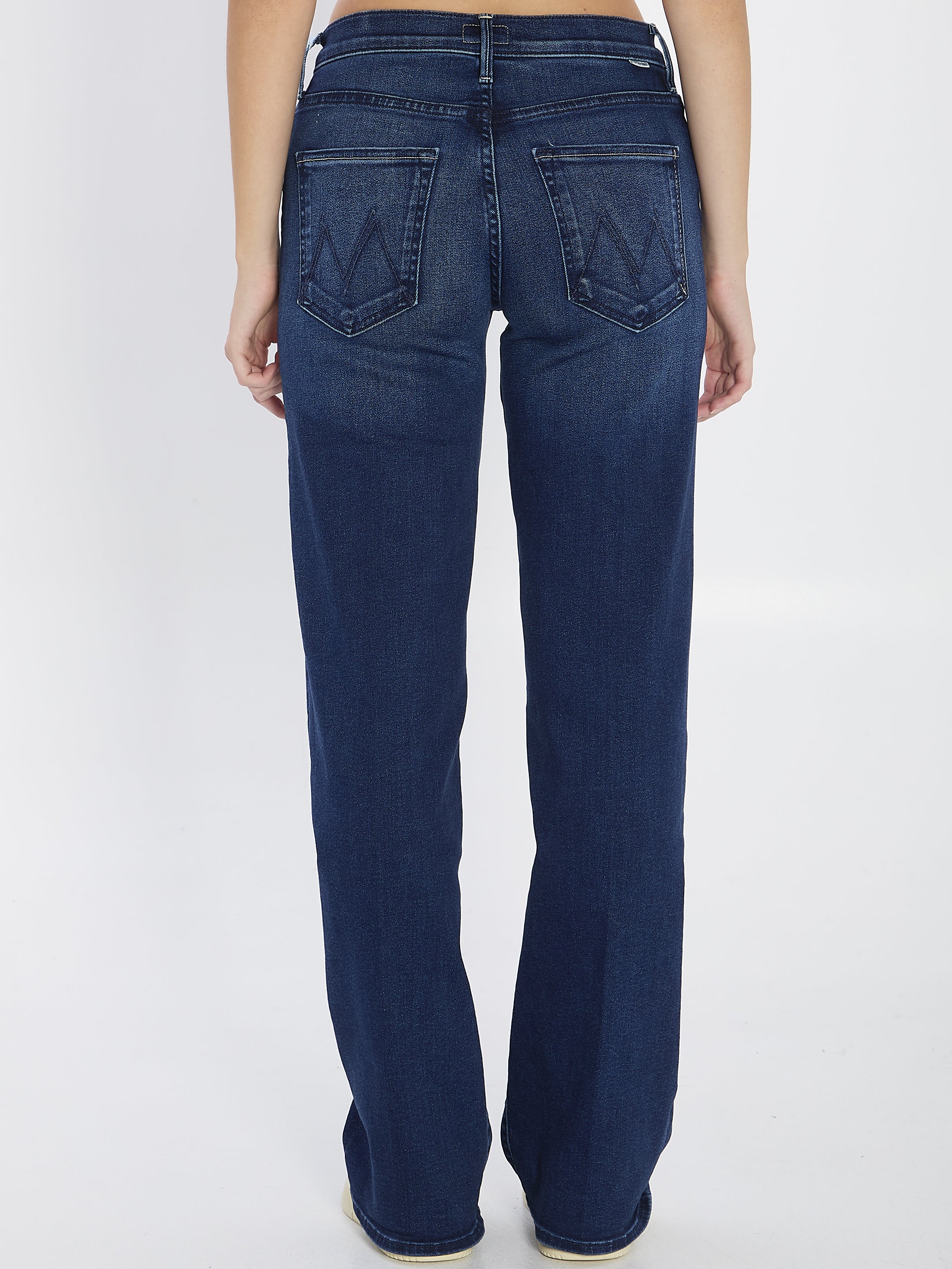 MOTHER 24 the mid rise maven sneak denim pants 