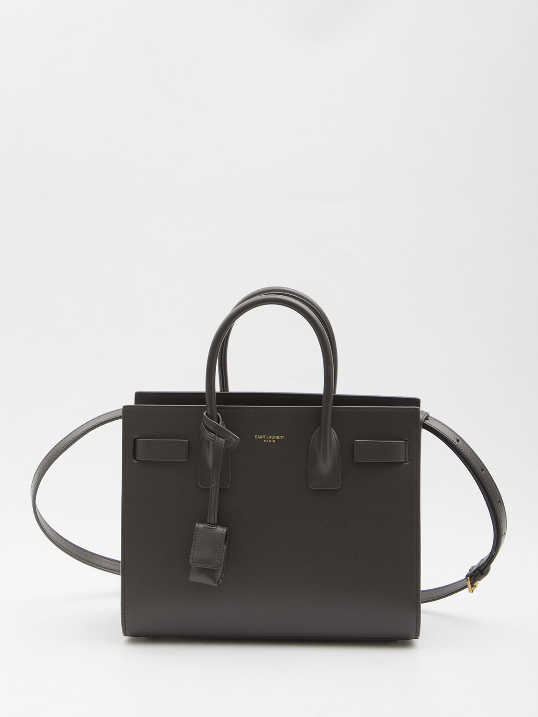SAINT LAURENT OS sac de jour baby grey bag