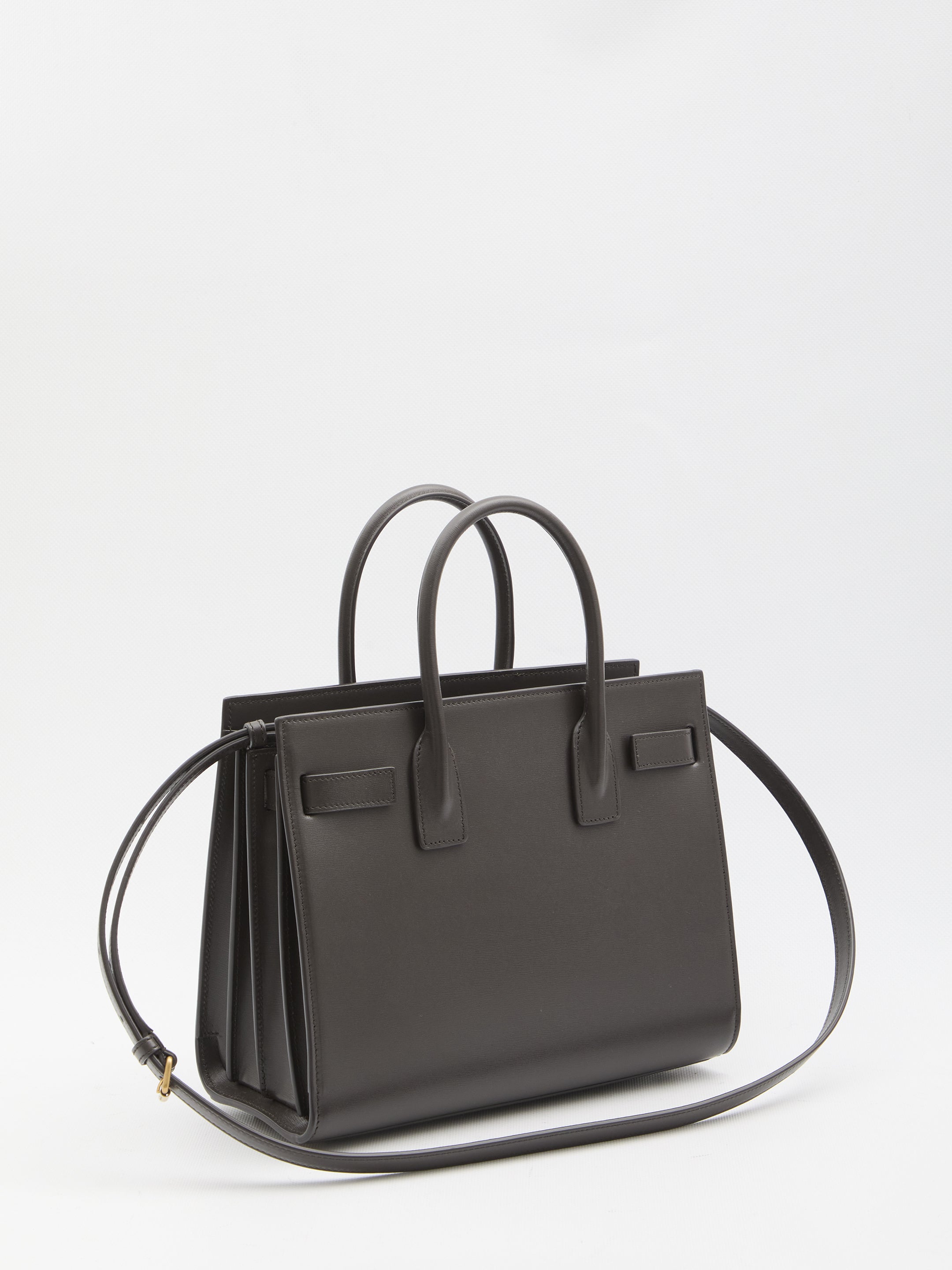 SAINT LAURENT OS sac de jour baby grey bag