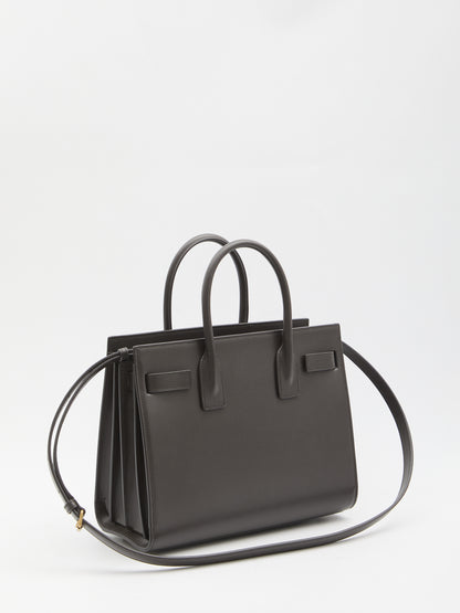 SAINT LAURENT OS sac de jour baby grey bag