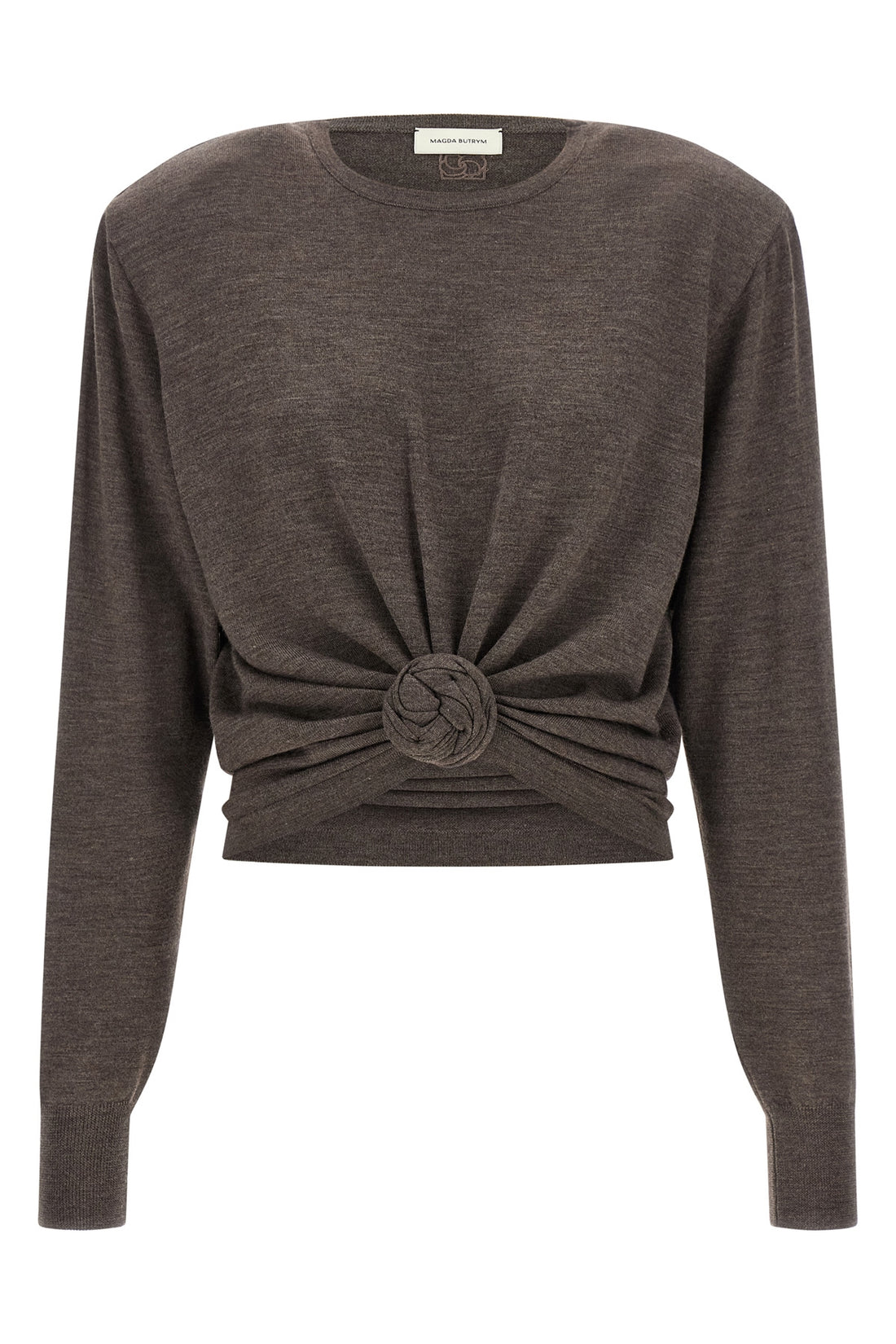 MAGDA BUTRYM 32 magda butrym 31 long-sleeved sweater is made of pure light wool in a versatile
