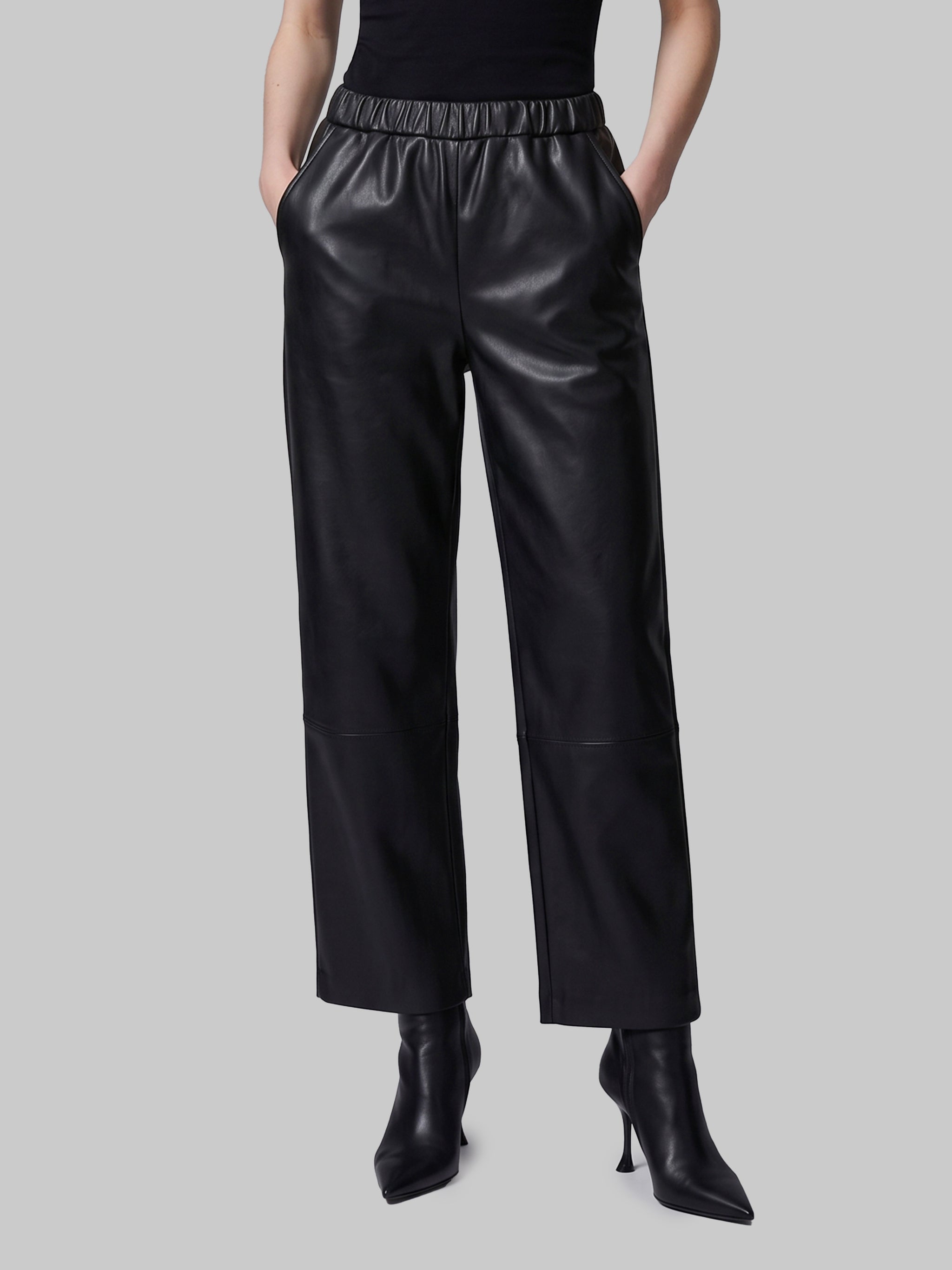 sarah leather pants in black