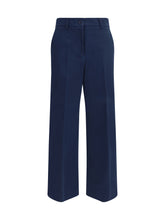 MAX MARA WEEKEND 34 urial cropped trousers in cotton satin