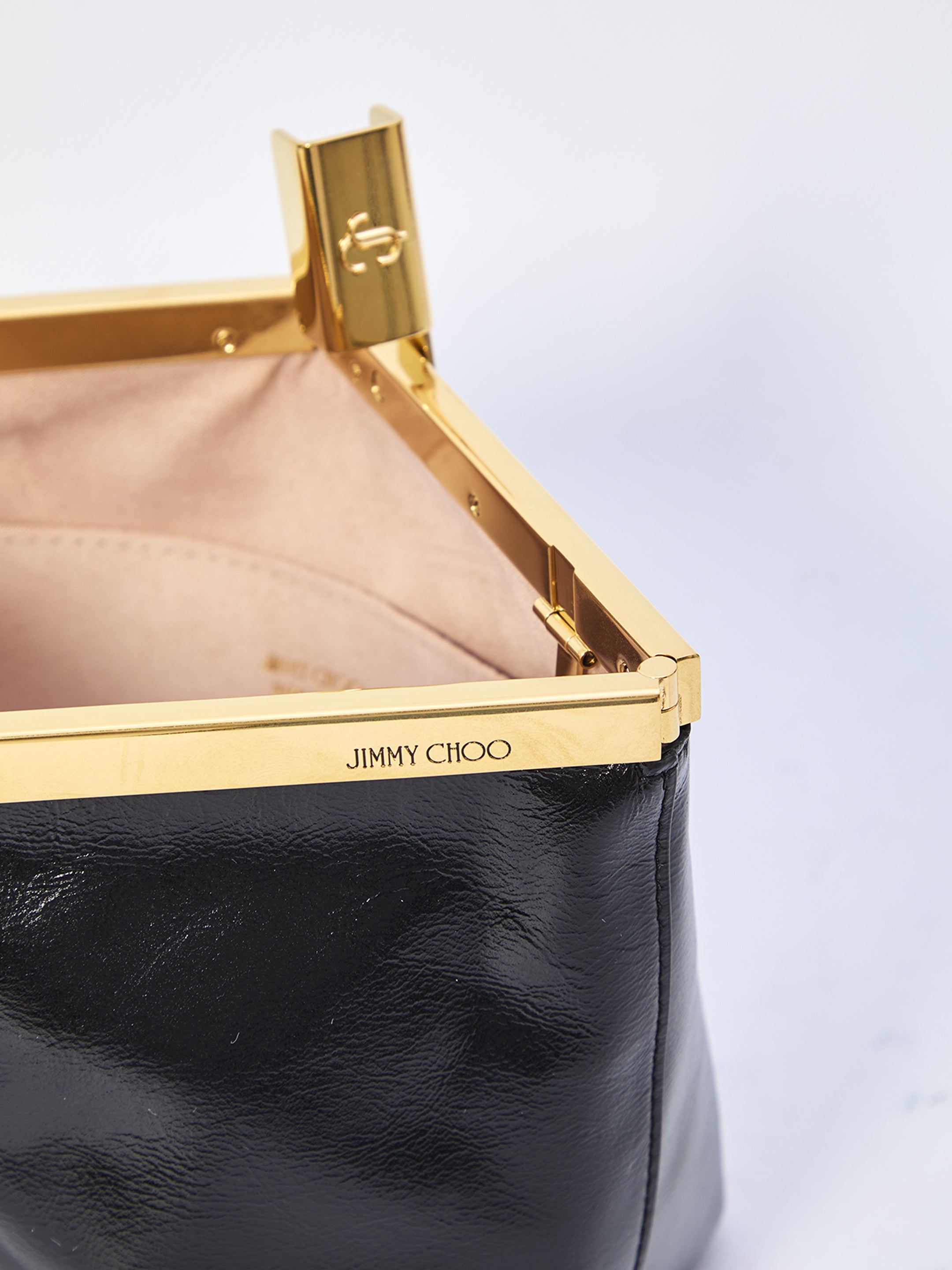 JIMMY CHOO OS ganache clutch