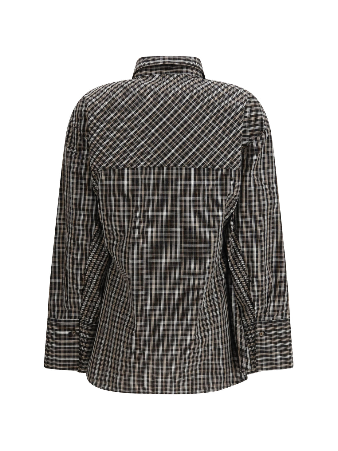 ROHE 36 checked shaped shirt