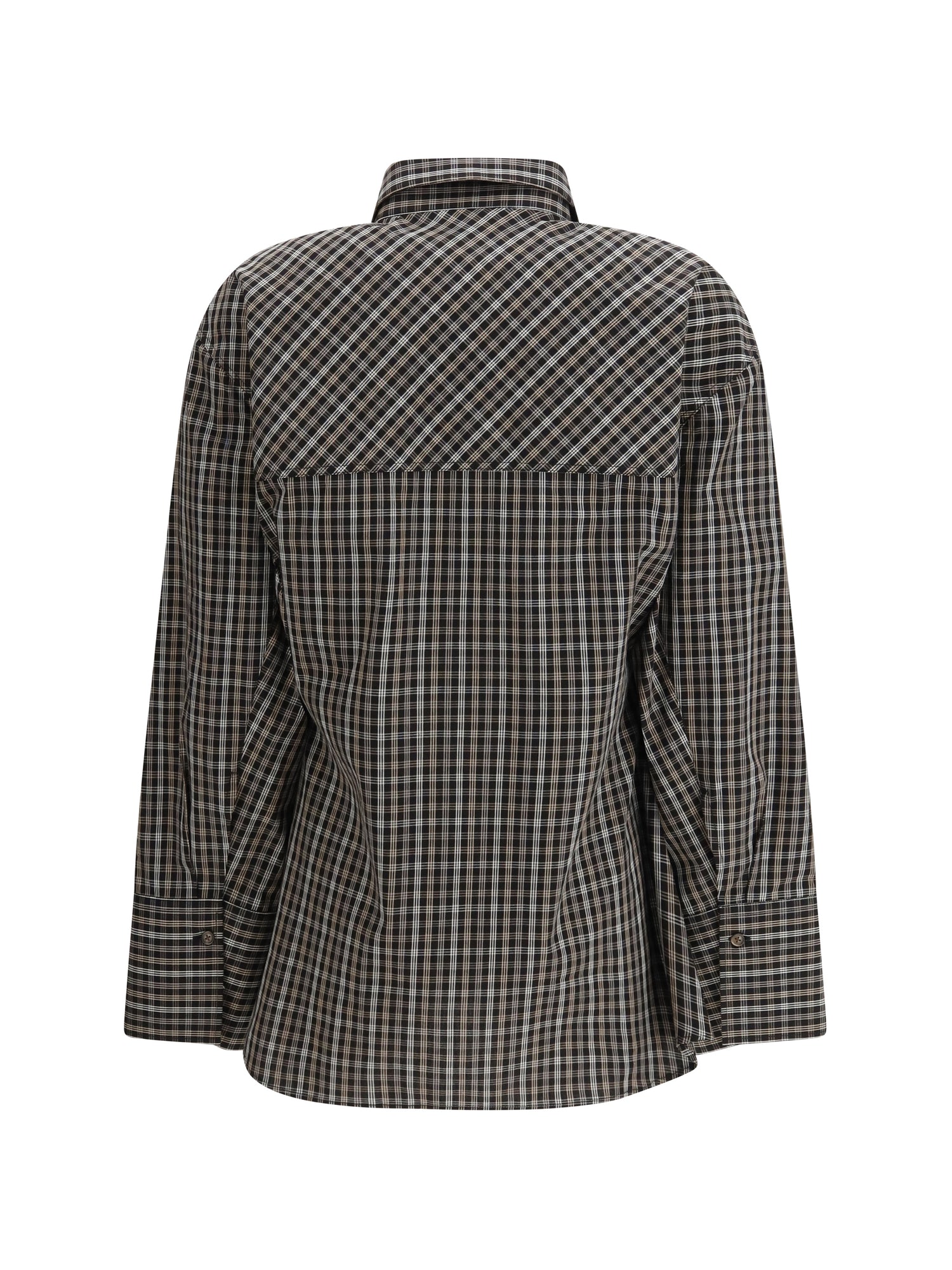 ROHE 36 checked shaped shirt