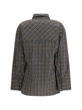 ROHE 36 checked shaped shirt
