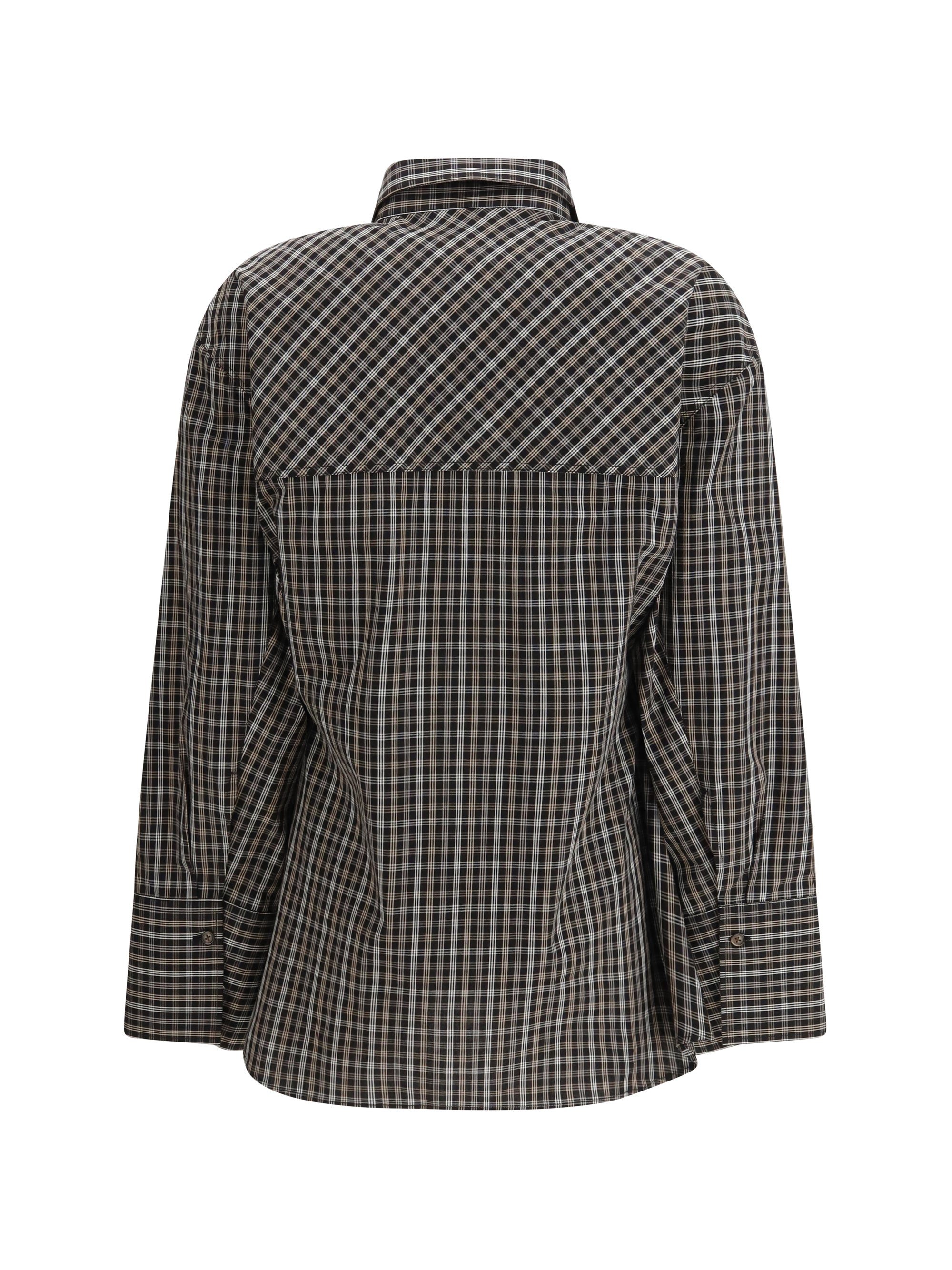 ROHE 36 checked shaped shirt