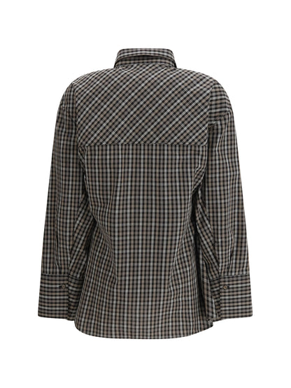 ROHE 36 checked shaped shirt