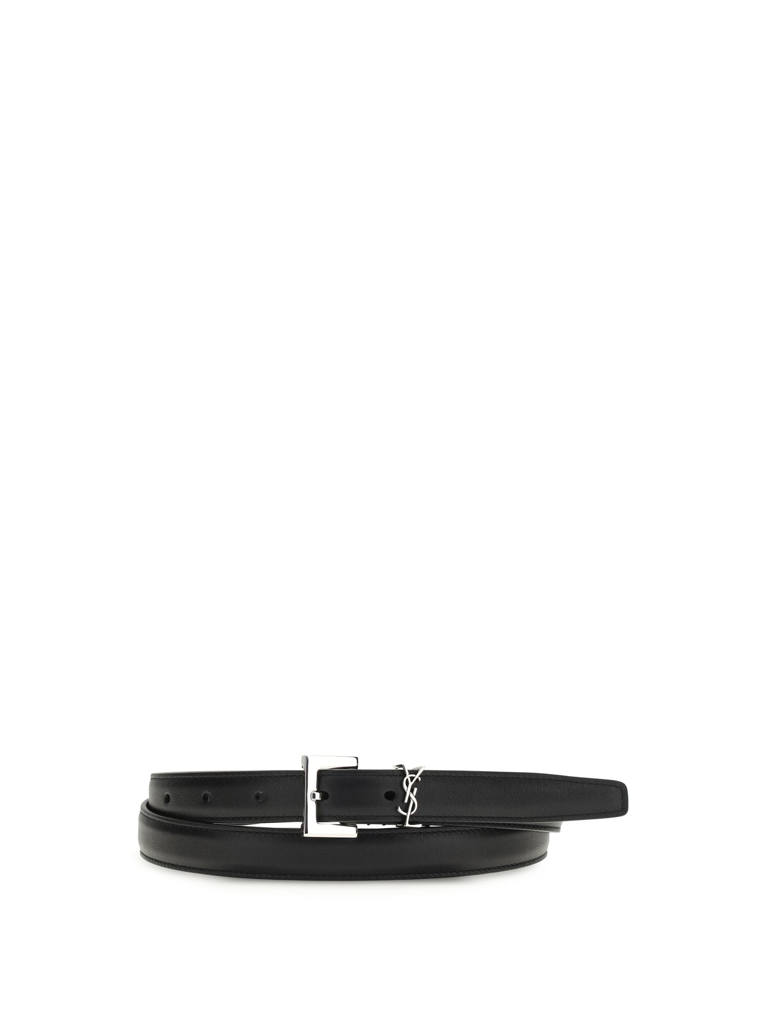 SAINT LAURENT 90 cassandre slim belt