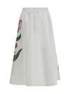 floral embroidered skirt