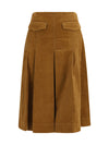 corduroy pleated skirt