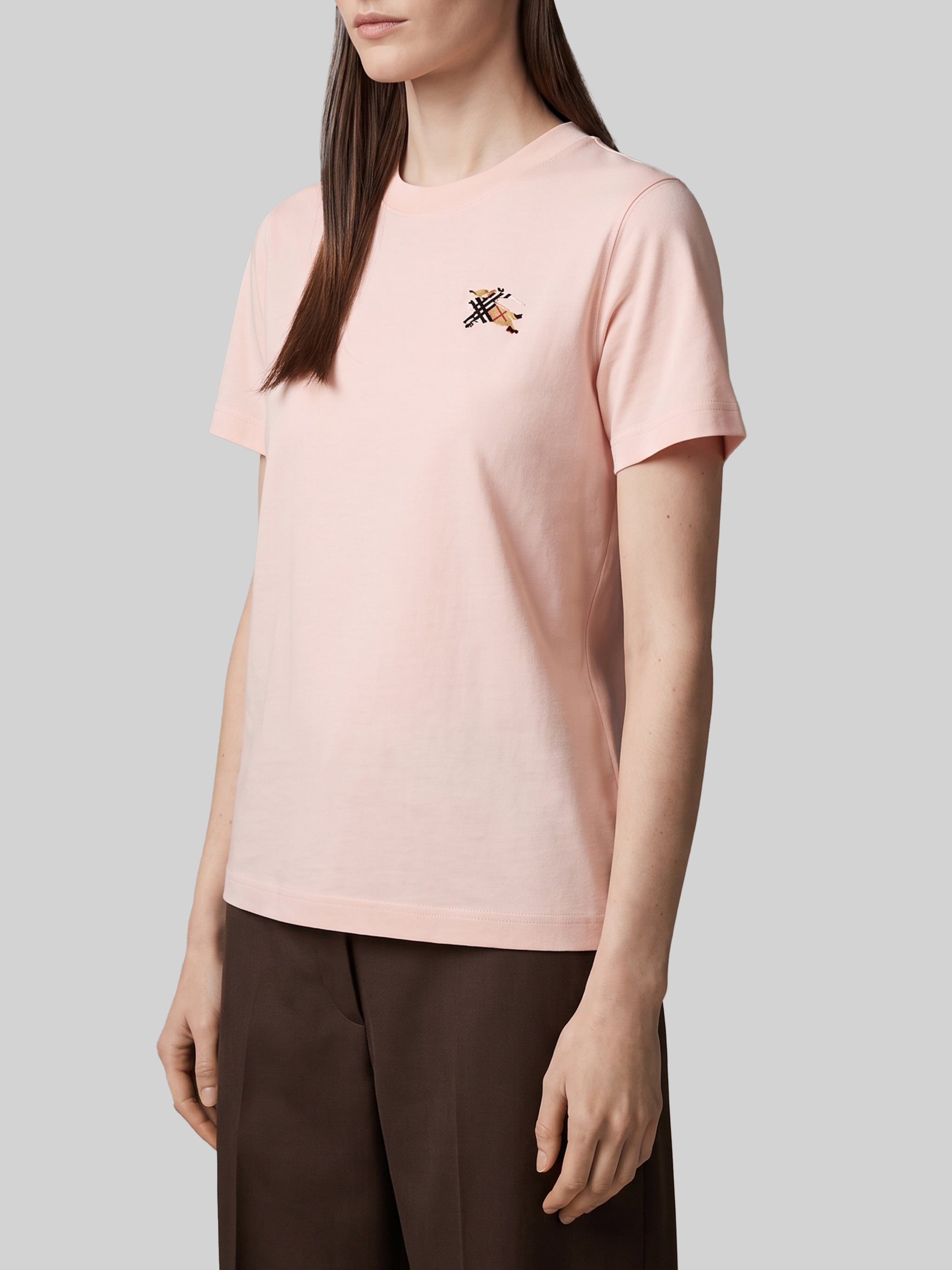 knight check cotton t-shirt