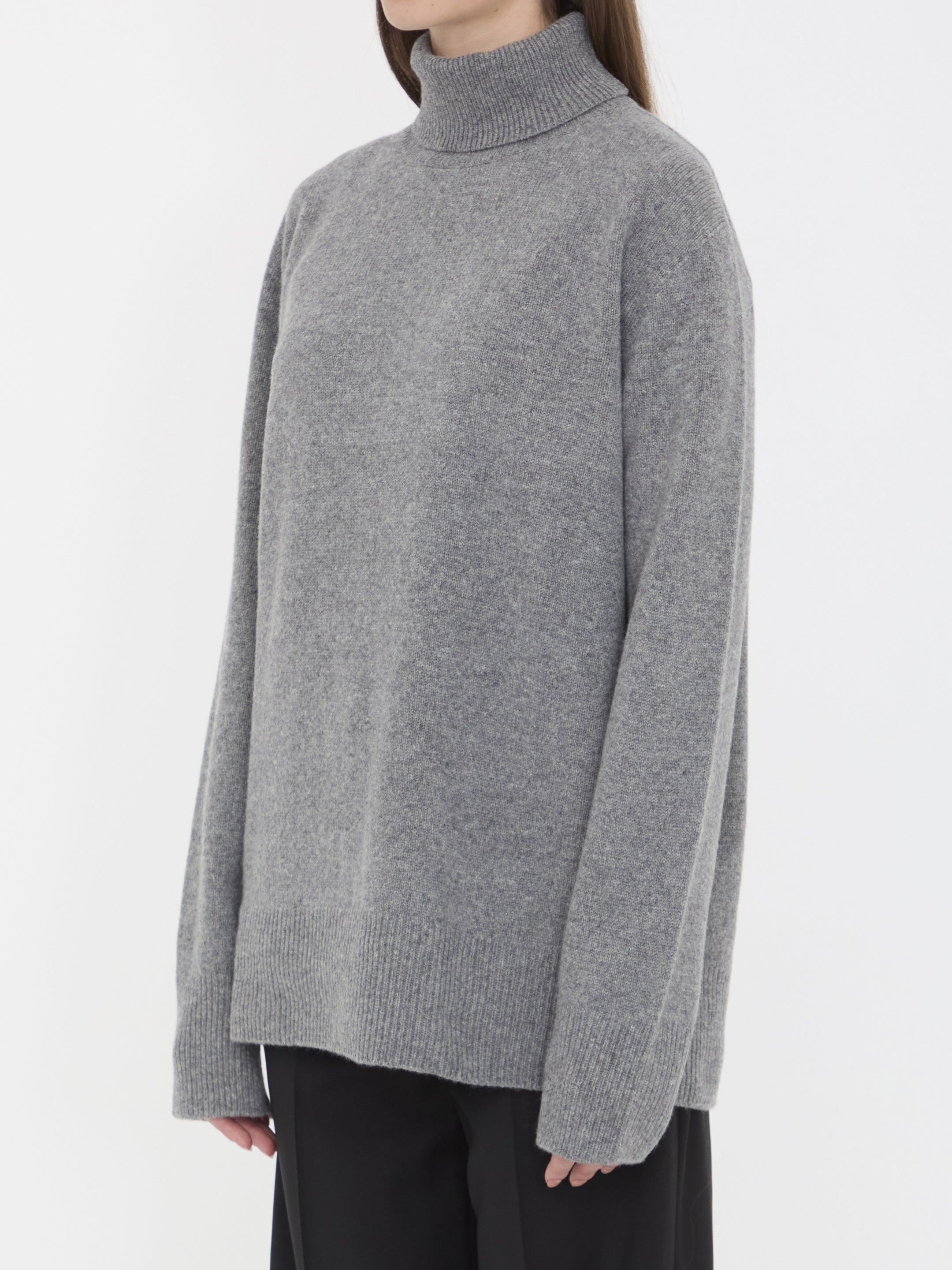 THE ROW M stepny top in wool and cashmere