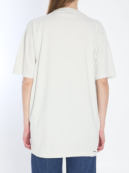 BALENCIAGA 01 distressed cotton shirt