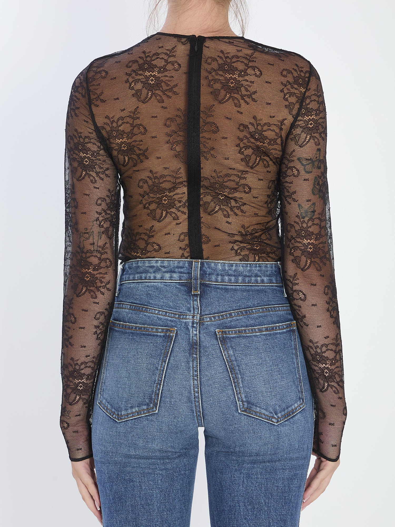 DOLCE&amp;GABBANA 40 chantilly lace bodysuit