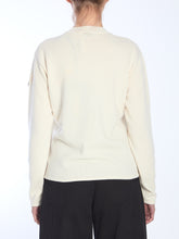 MONCLER WILLOW SMITH XS white wool sweater