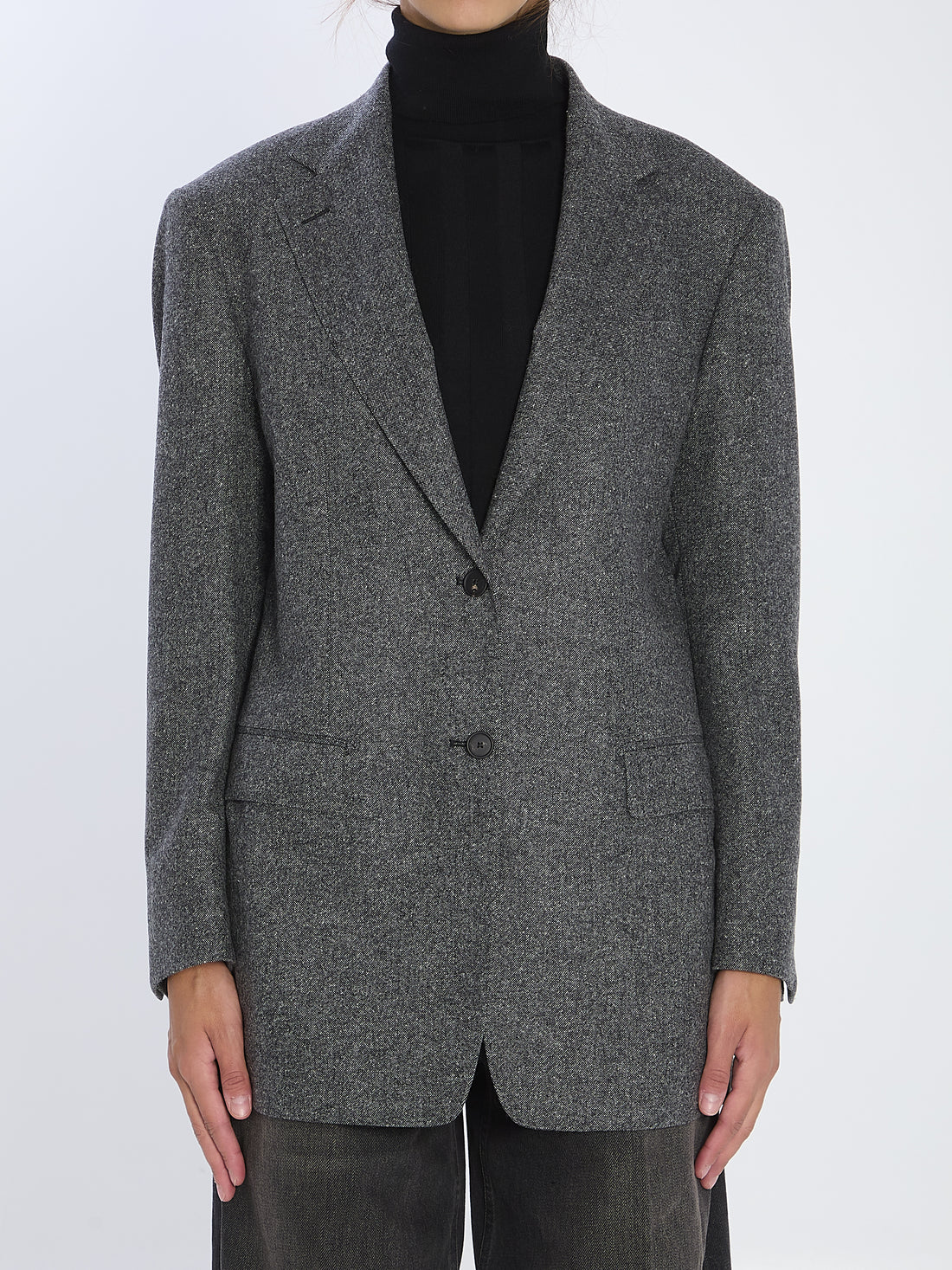 TAGLIATORE 38 wool tweed jacket