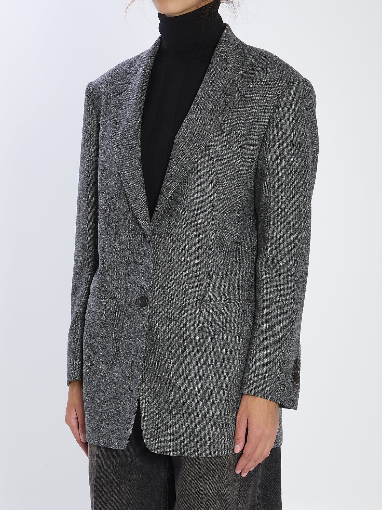 TAGLIATORE 38 wool tweed jacket