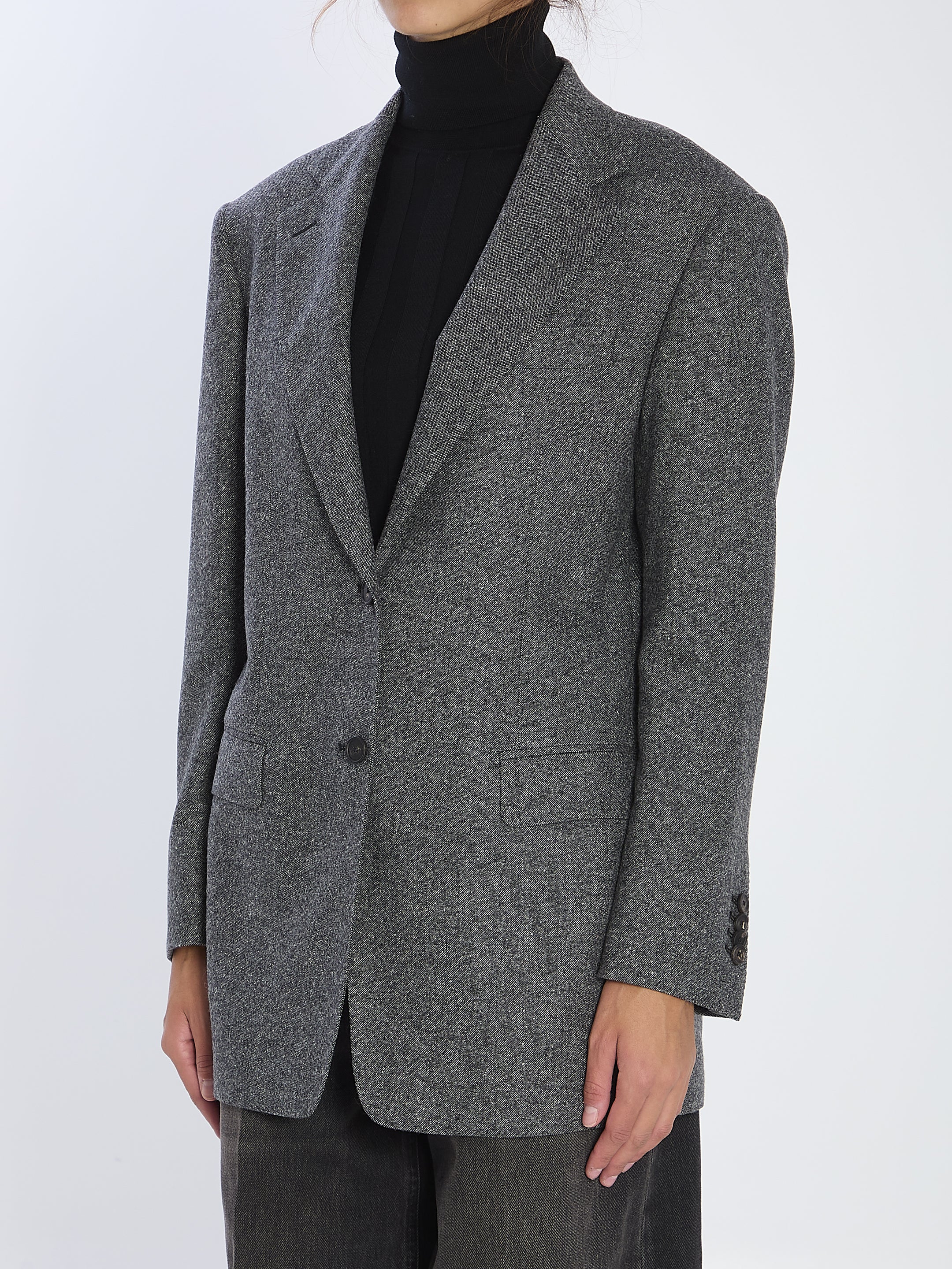 TAGLIATORE 38 wool tweed jacket