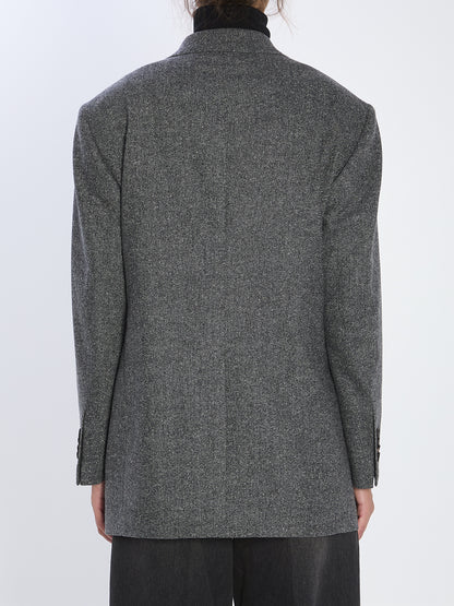 TAGLIATORE 38 wool tweed jacket