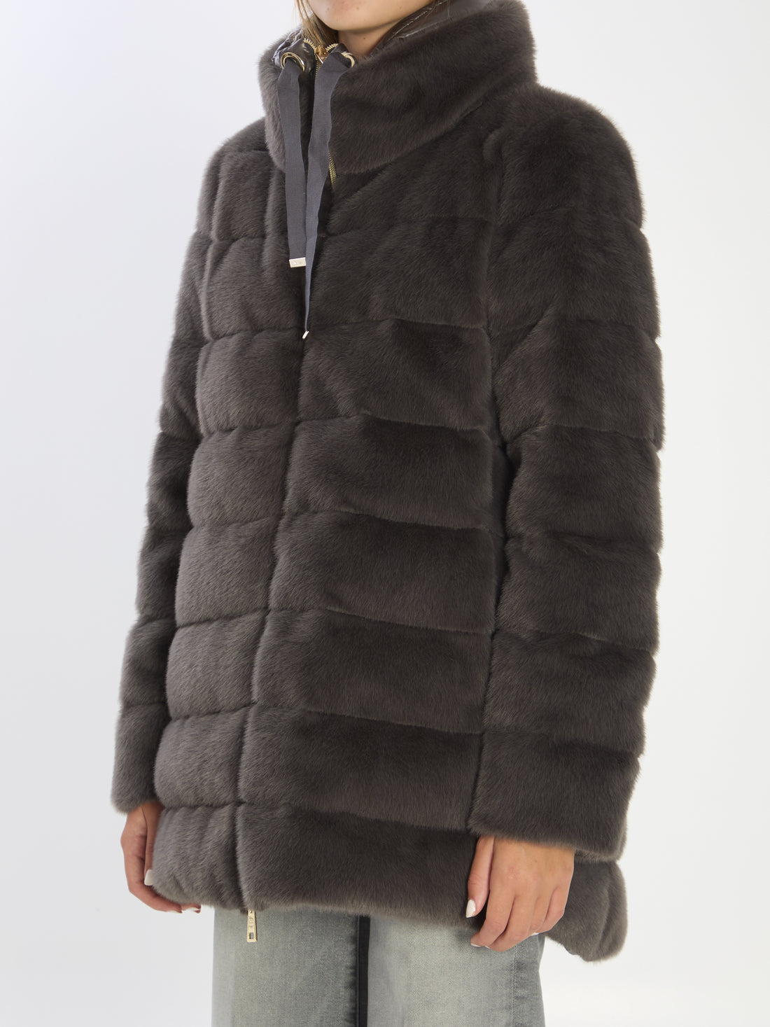 HERNO 42 faux fur down jacket