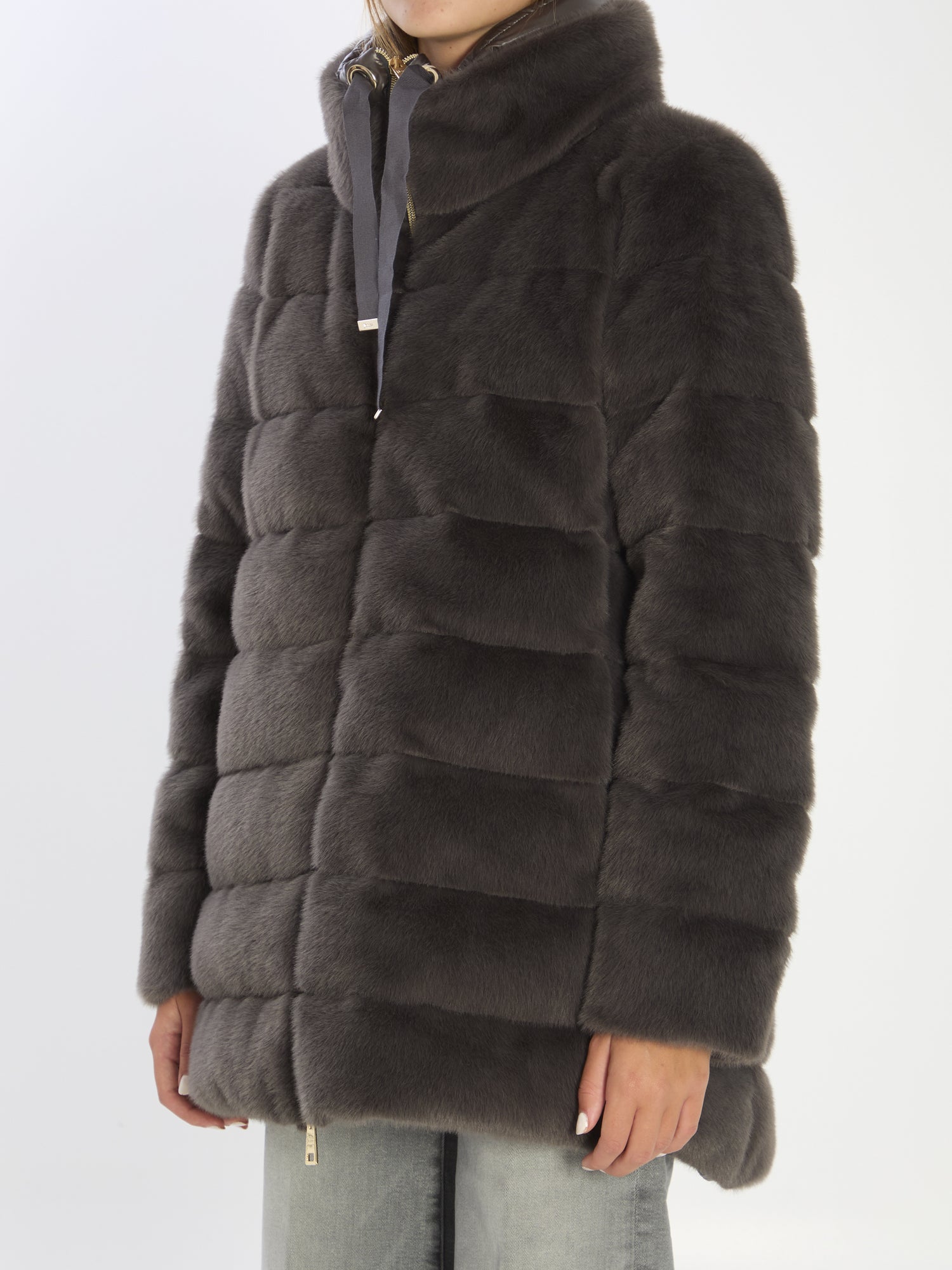 HERNO 42 faux fur down jacket