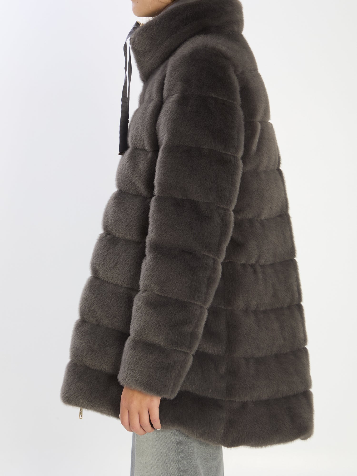 HERNO 42 faux fur down jacket