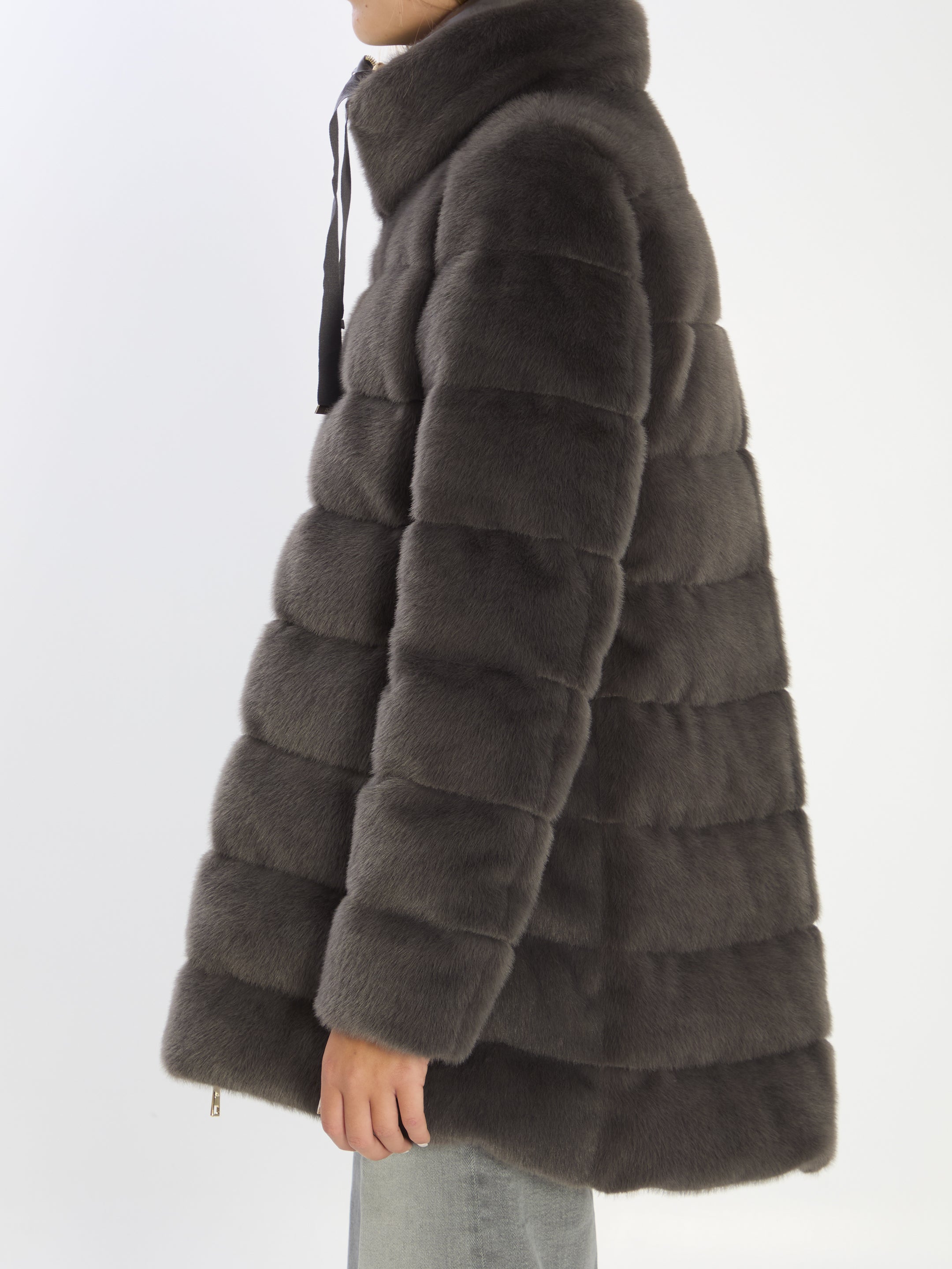 HERNO 42 faux fur down jacket
