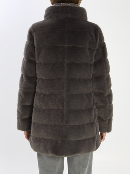 HERNO 42 faux fur down jacket