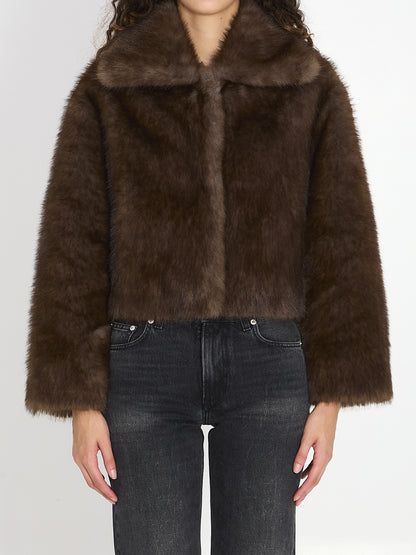 VALENTINI 40 faux fur jacket
