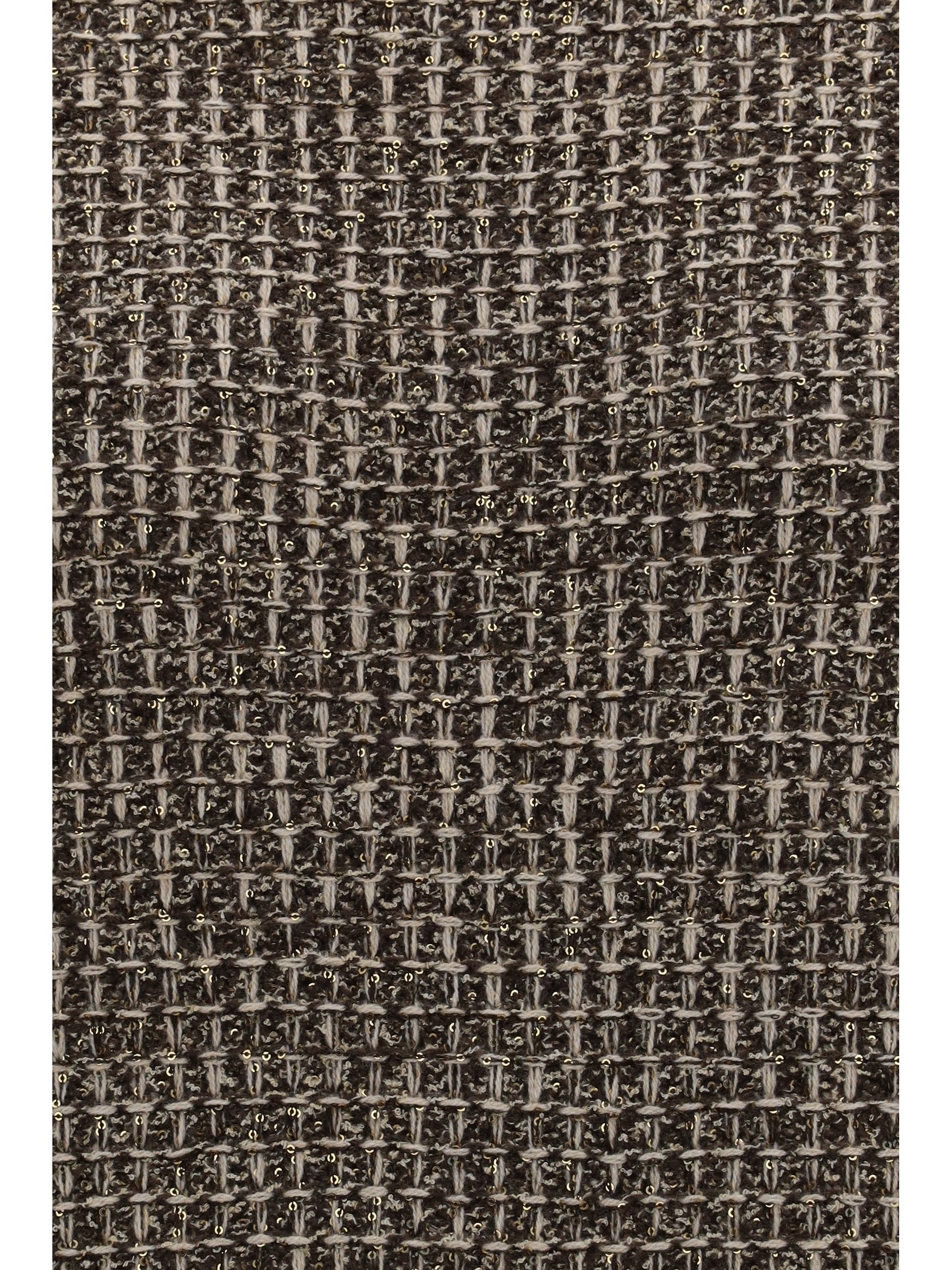 sequin-effect tweed dress