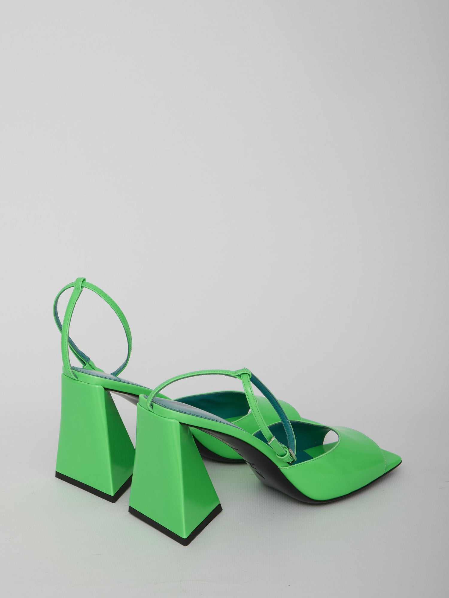 THE ATTICO 36 green piper sandals
