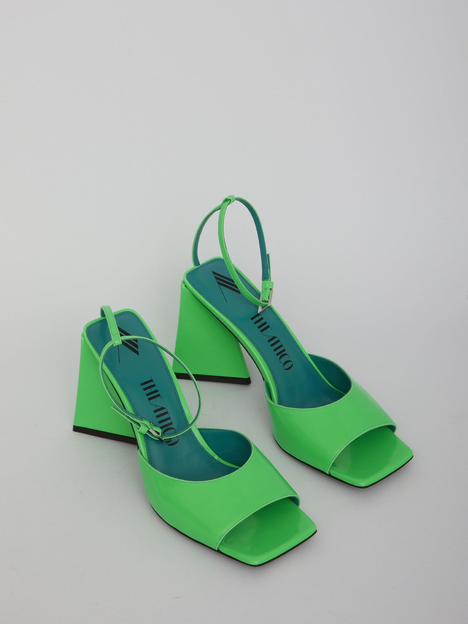 THE ATTICO 36 green piper sandals
