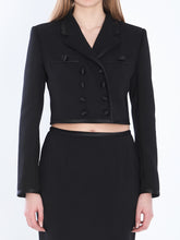 DOLCE&GABBANA 40 cropped double-breasted jacket