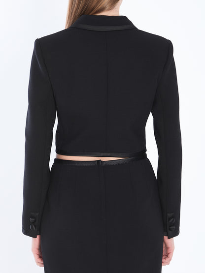 DOLCE&amp;GABBANA 40 cropped double-breasted jacket