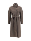 long double faced wool and cashmere coat