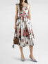 DOLCE&GABBANA 40 floral print bustier midi dress