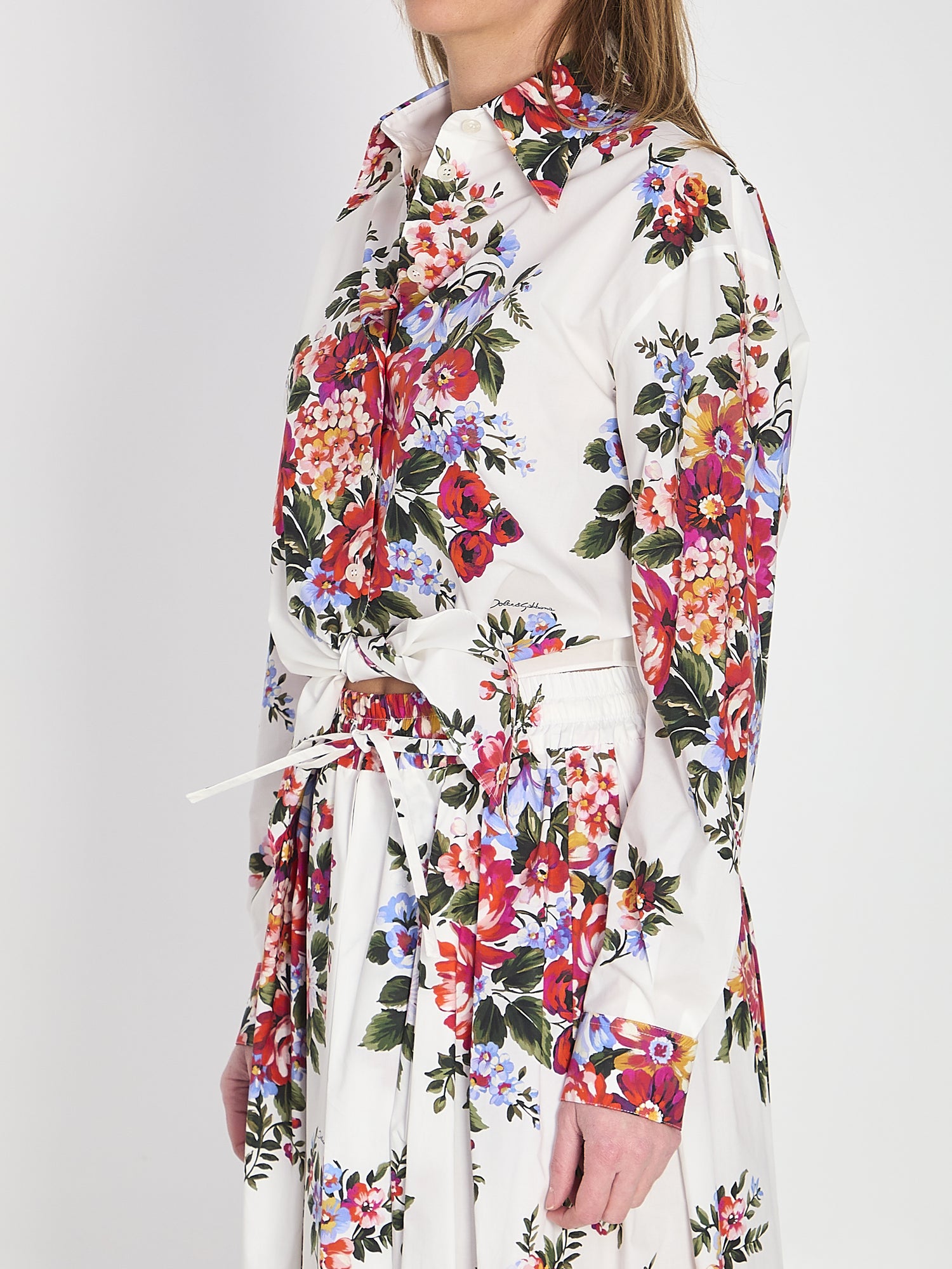 DOLCE&amp;GABBANA 40 bunch of flowers print shirt