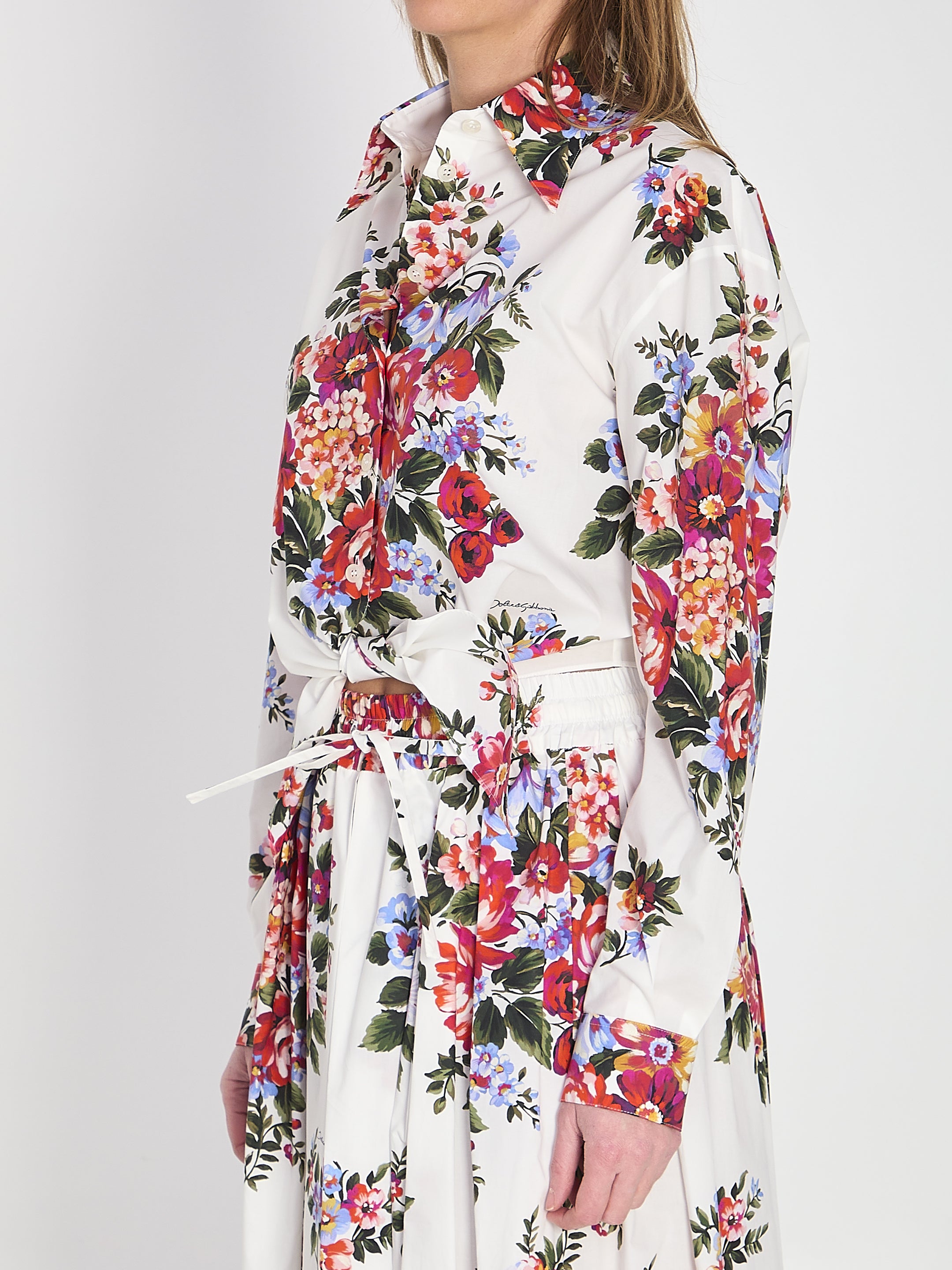 DOLCE&amp;GABBANA 40 bunch of flowers print shirt