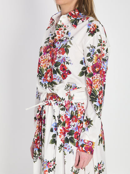 DOLCE&amp;GABBANA 40 bunch of flowers print shirt