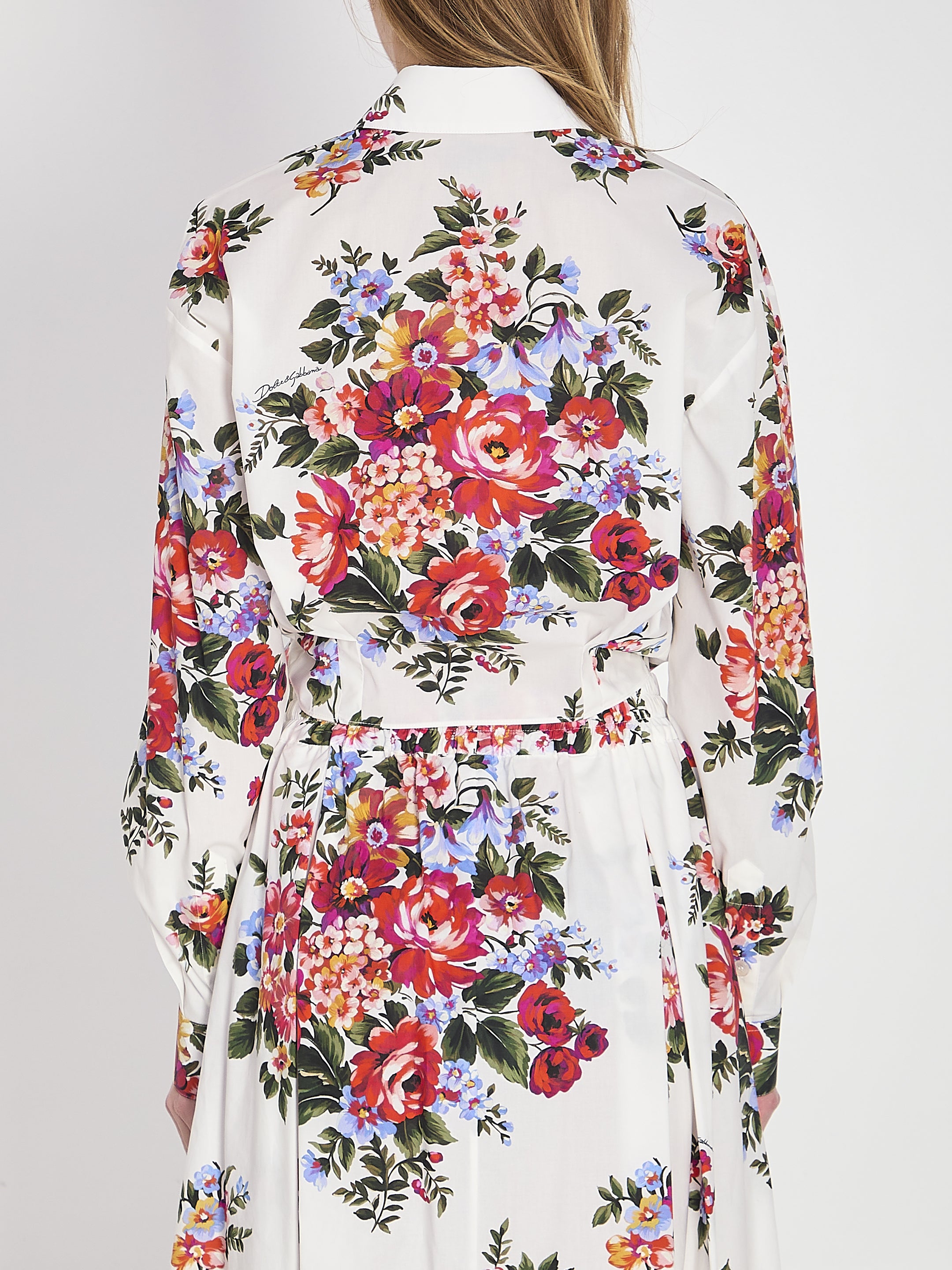 DOLCE&amp;GABBANA 40 bunch of flowers print shirt