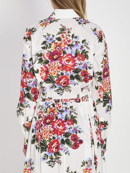 DOLCE&amp;GABBANA 40 bunch of flowers print shirt