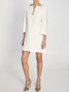 crepe couture dress