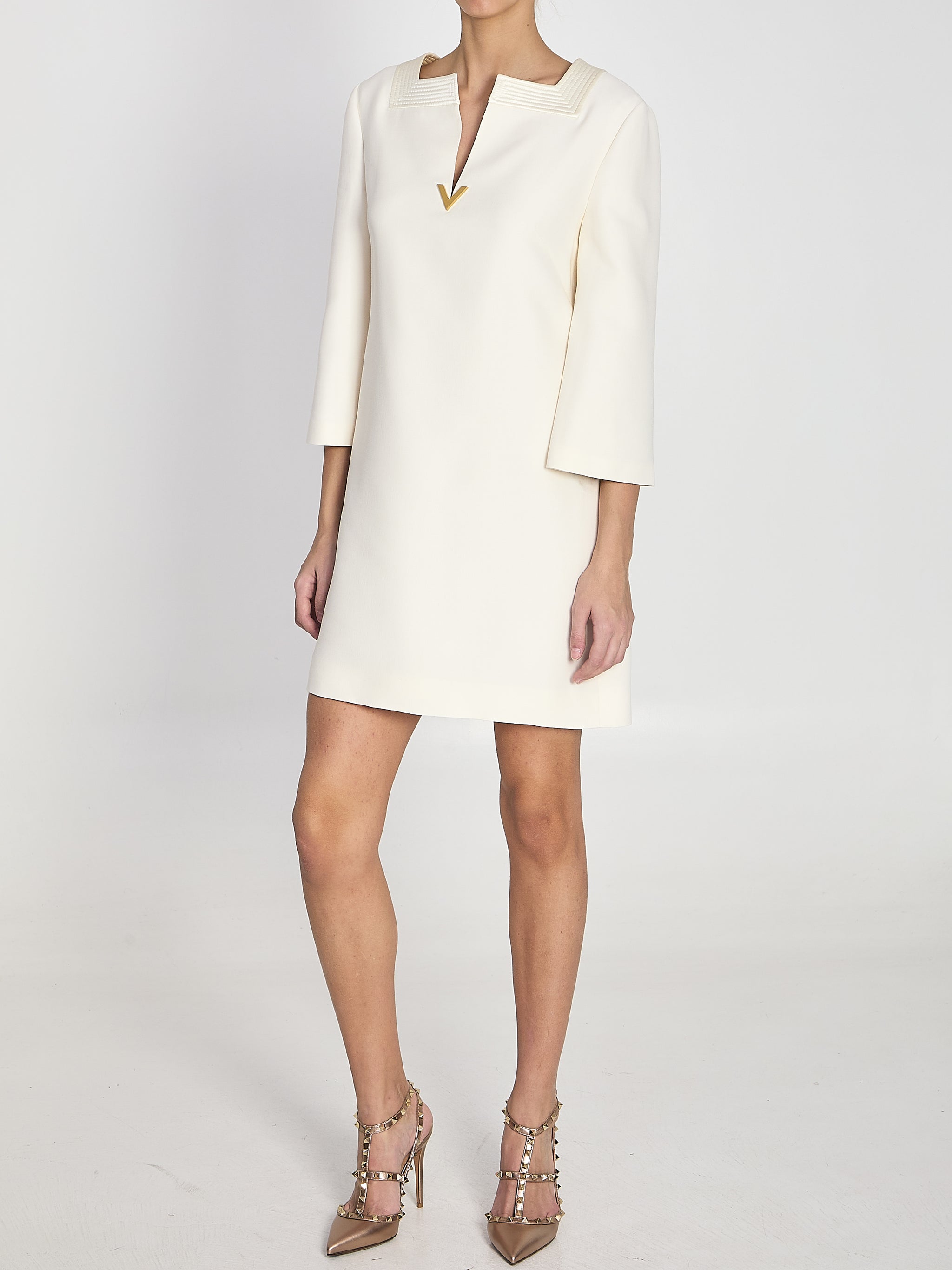 crepe couture dress