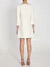 crepe couture dress